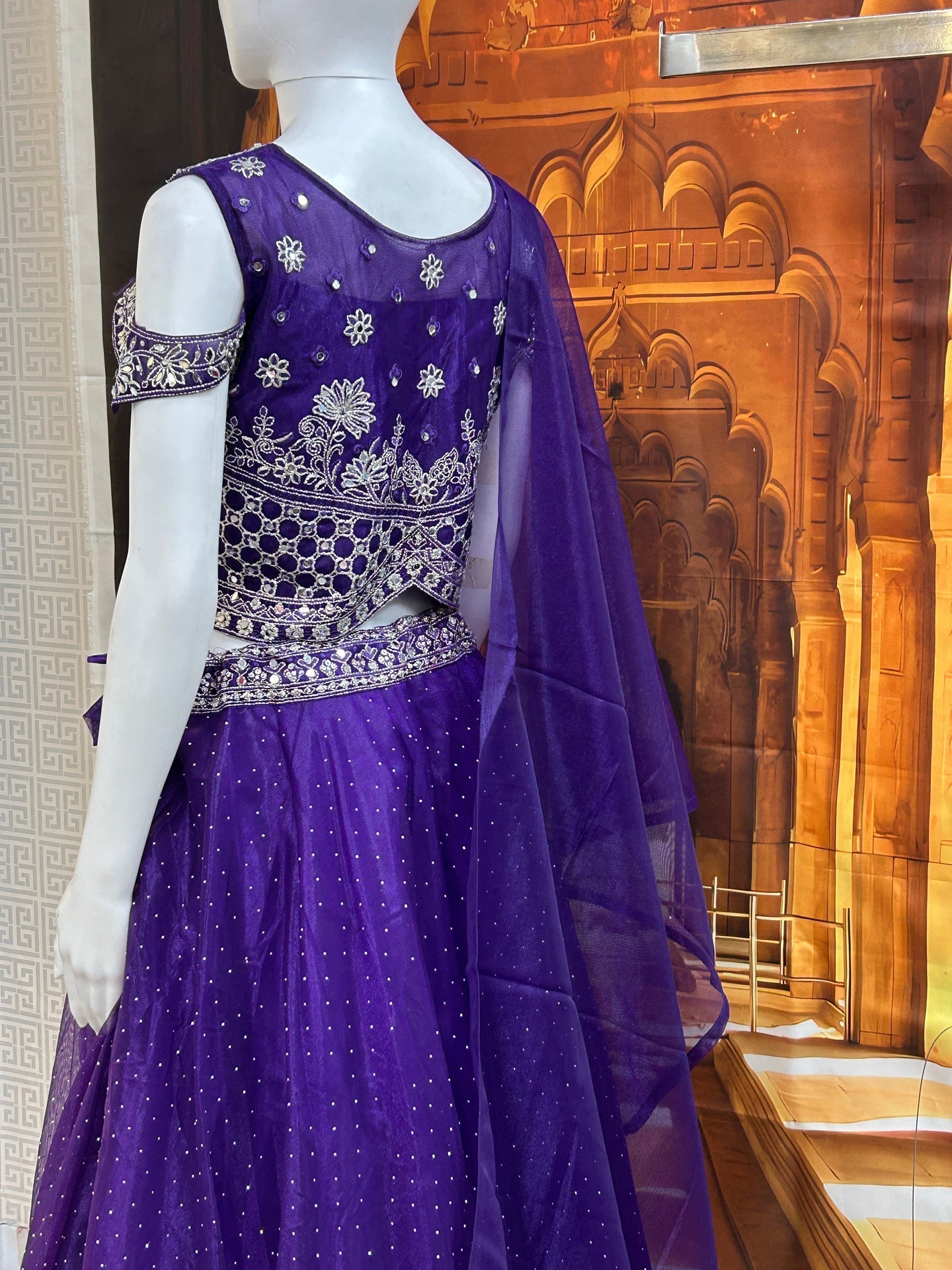 Purple lehenga Choli set