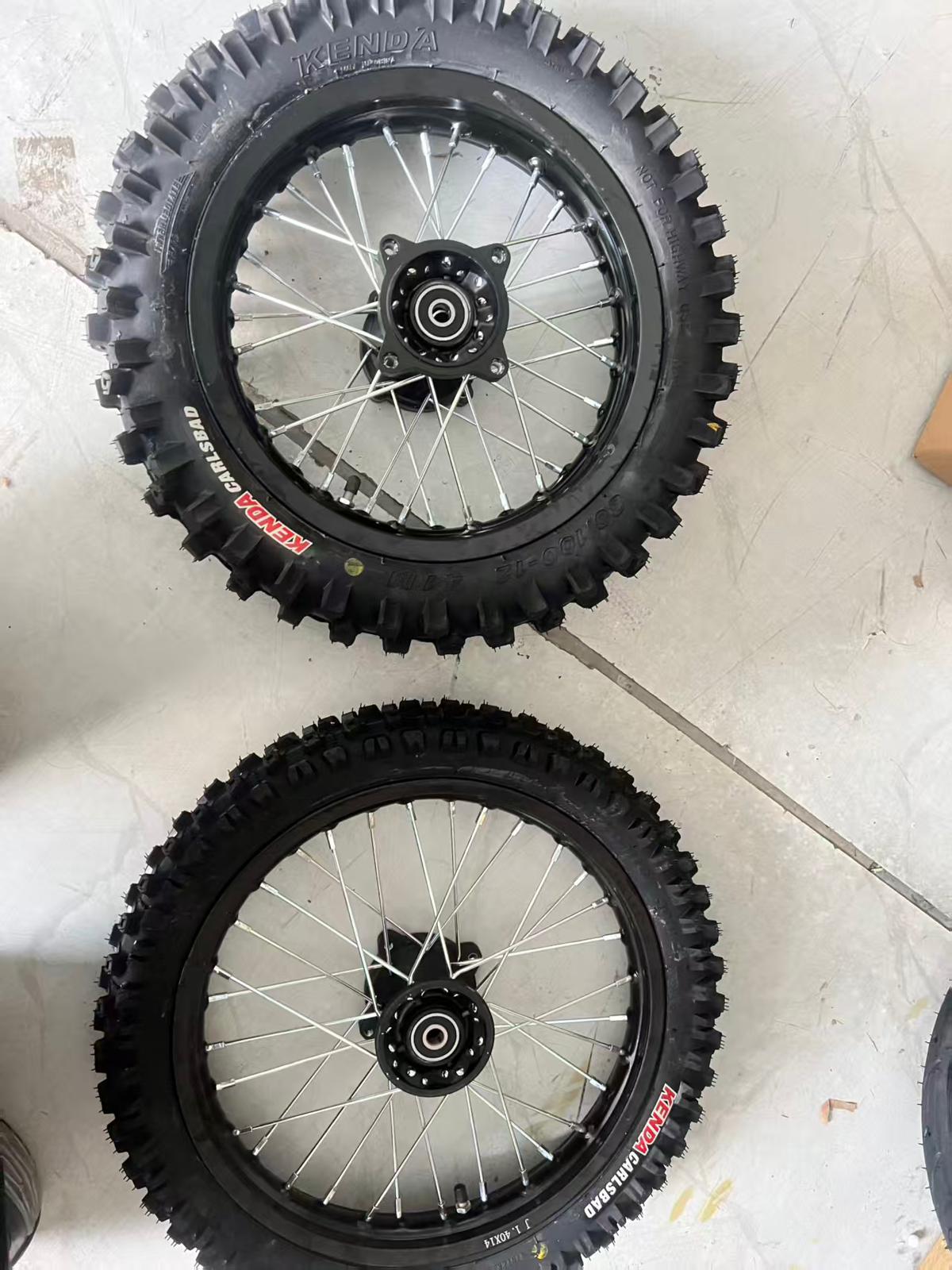 Tuttio Soleil 01 Complete 17/14" PitBike Wheelset. (Copy)