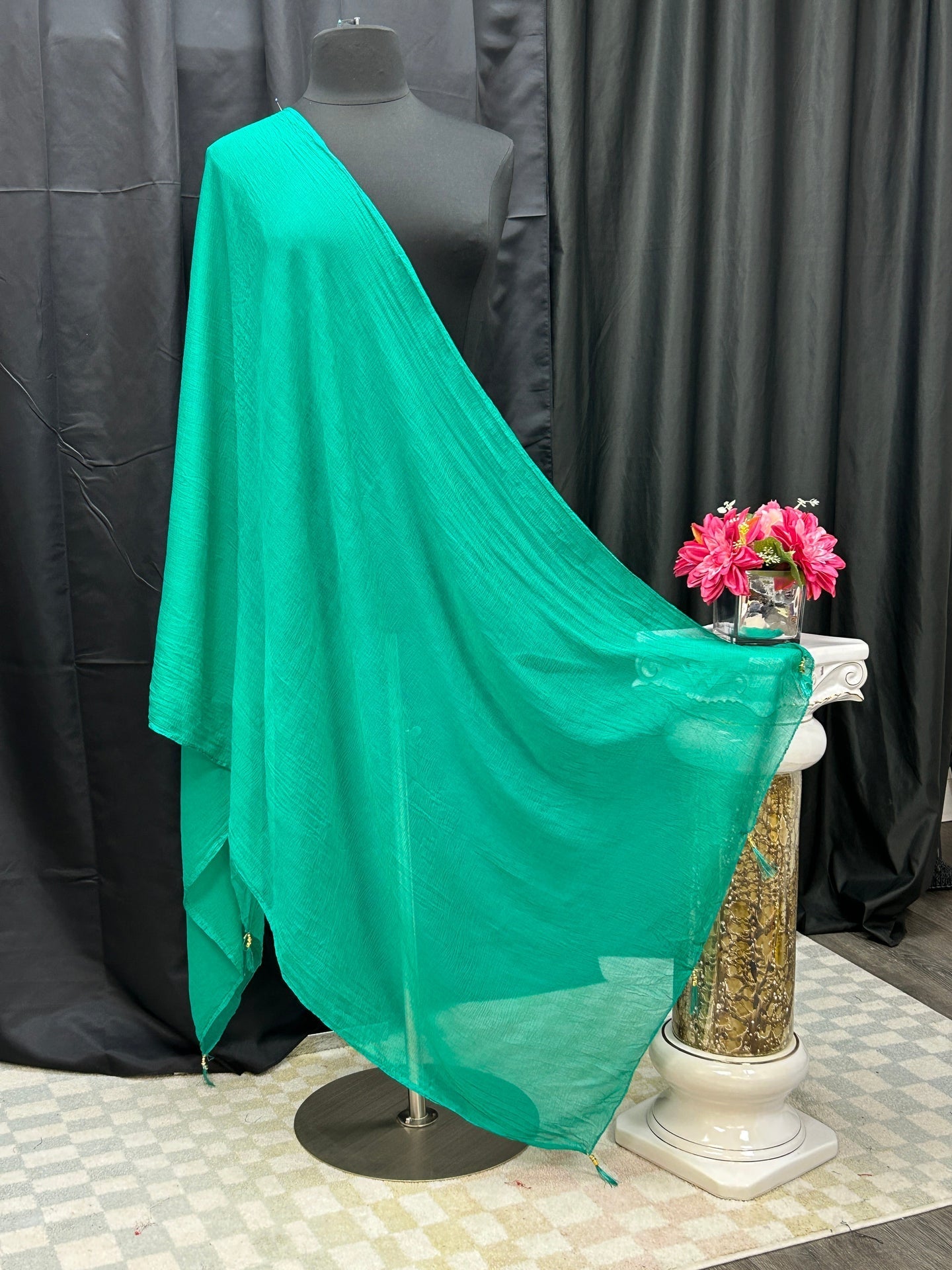 Chiffon green dupatta