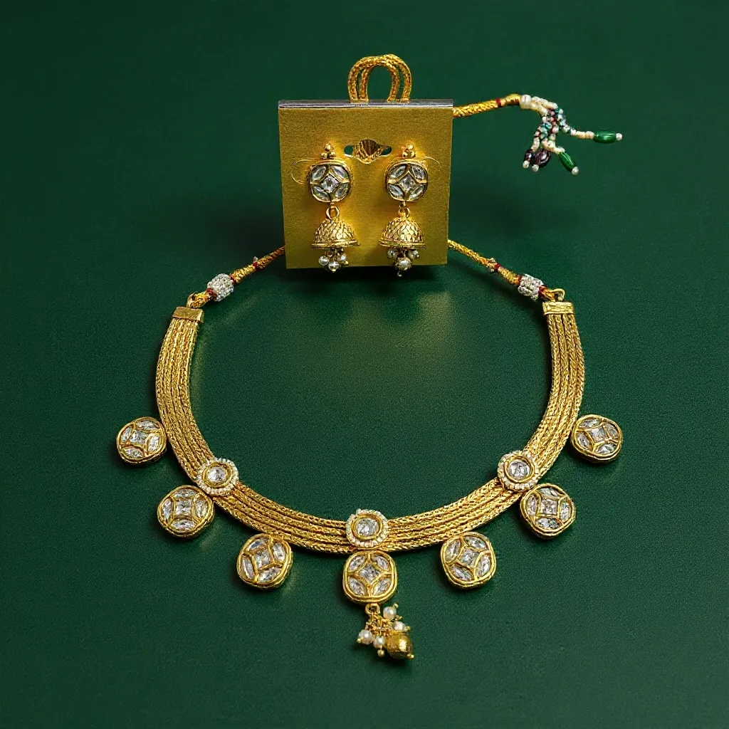 Light gold necklace
