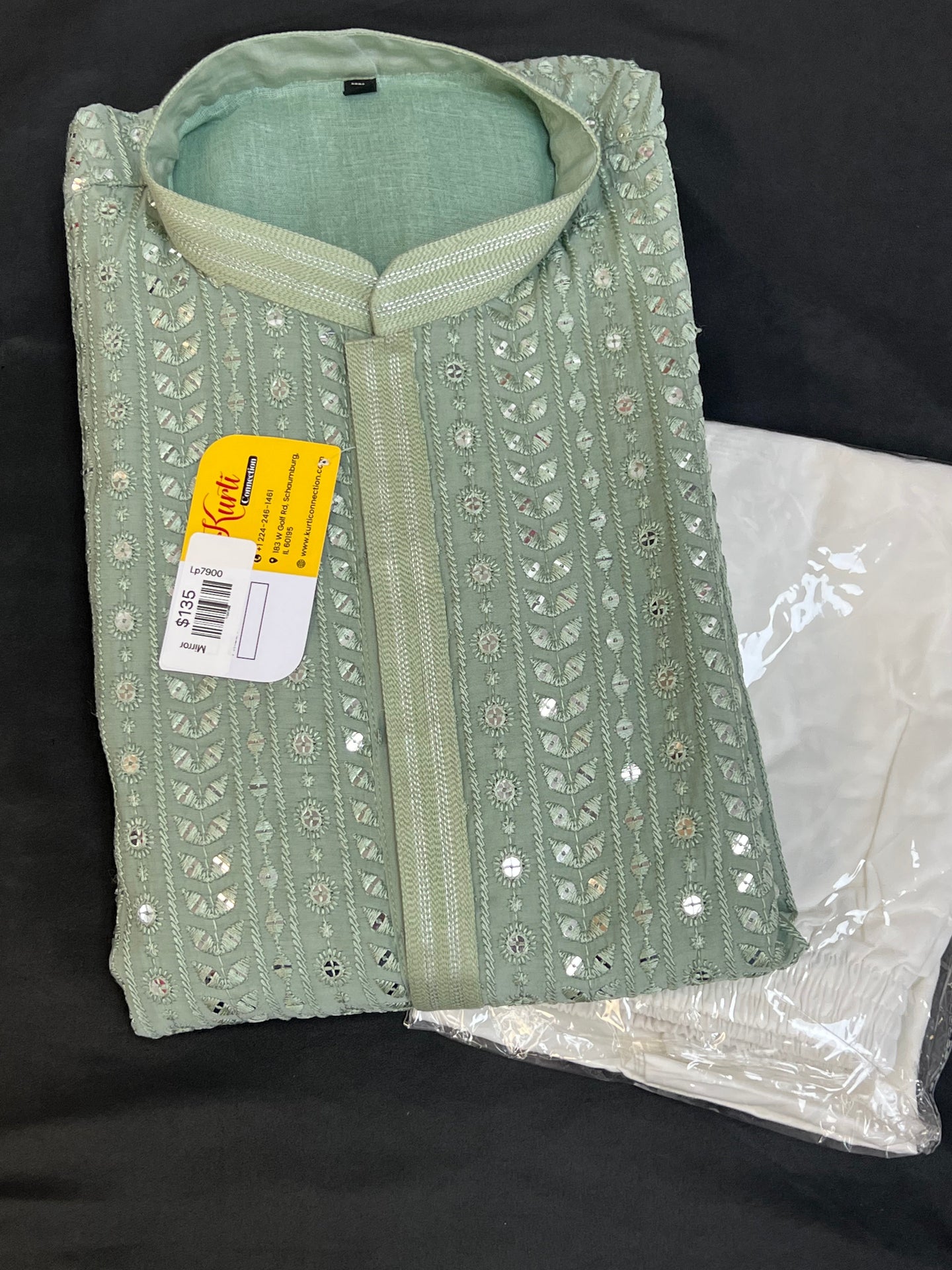 Mirror work Kurta pajama set
