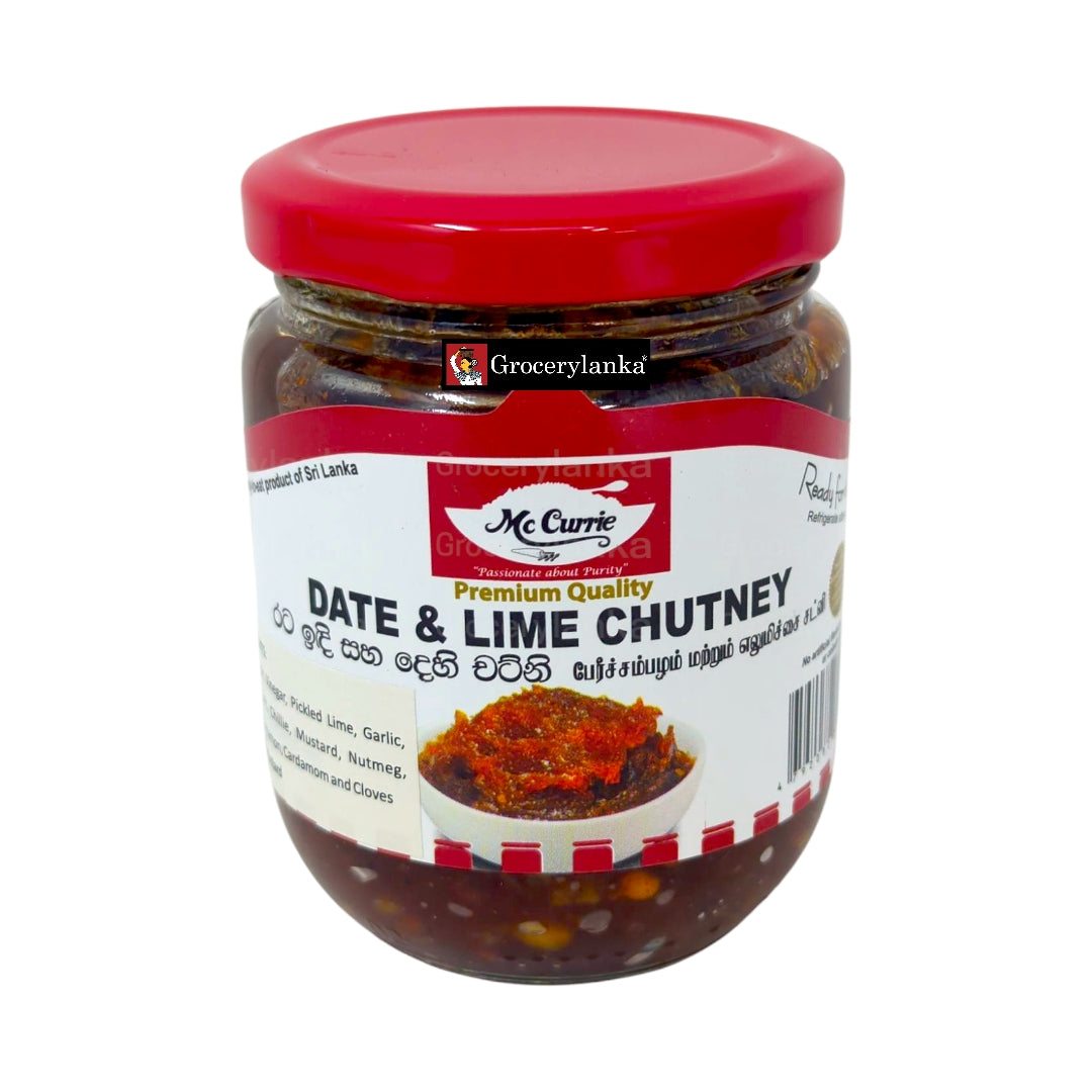 McCurrie Date & Lime Chutney 250g – A Sweet and Tangy Sri Lankan Delight