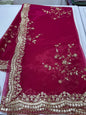 Tissue silk dupatta with sequin work