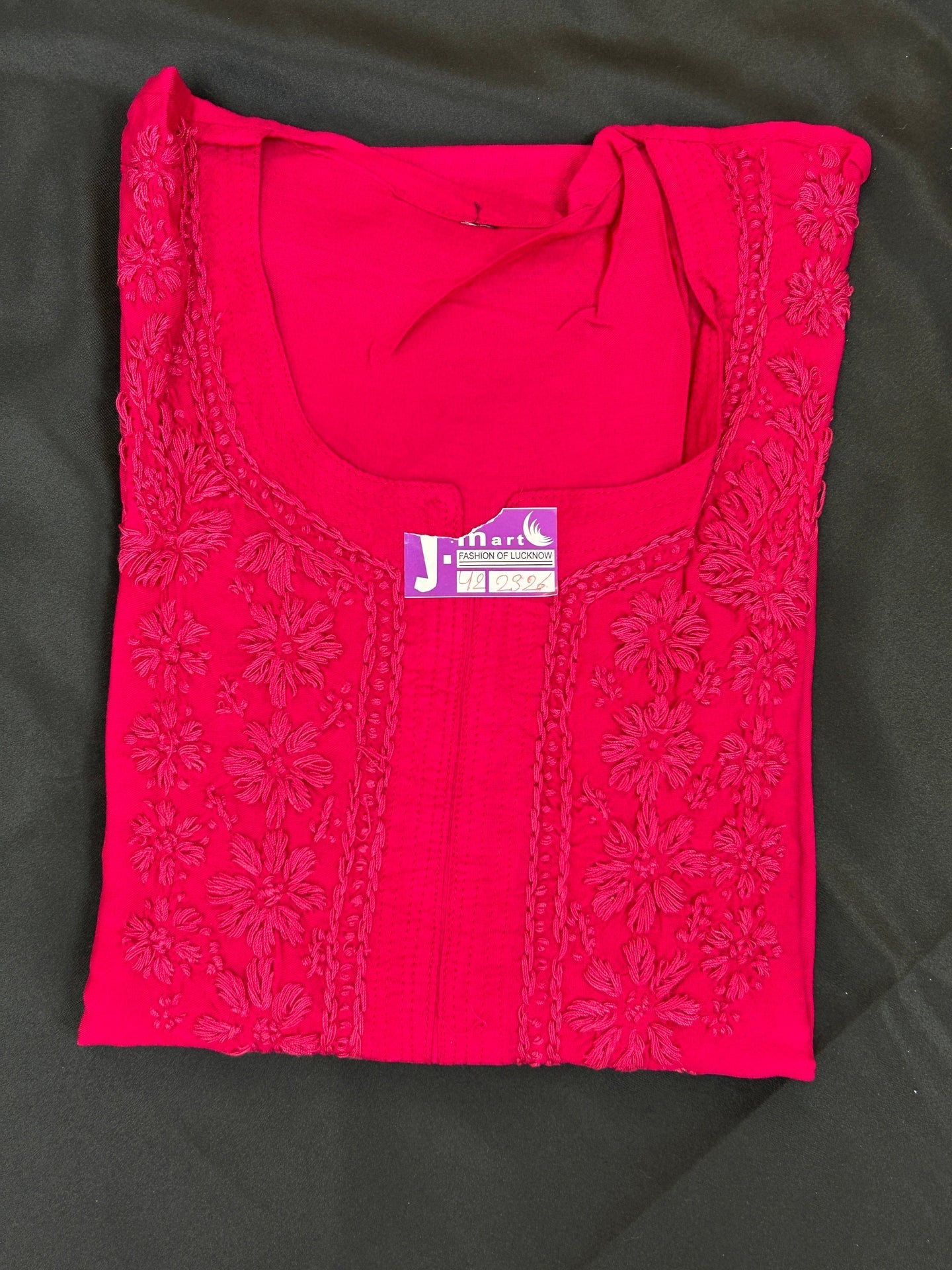 Rayon Chikankari kurti
