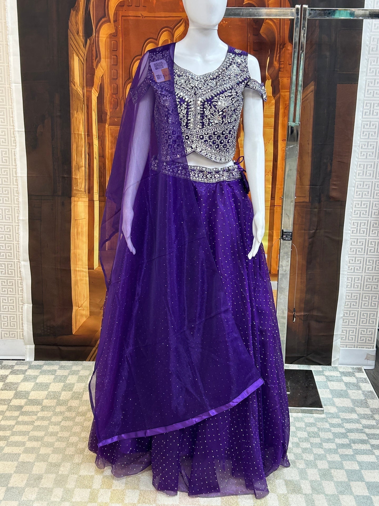 Purple lehenga Choli set