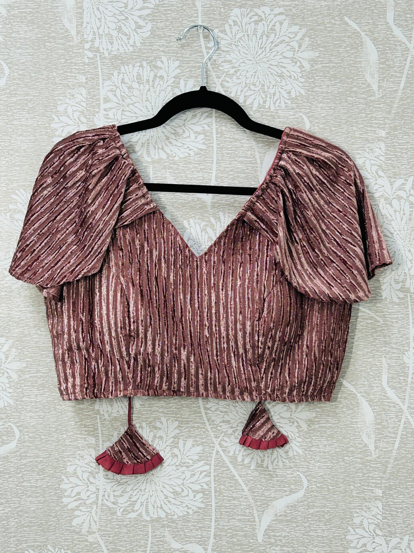 Fancy cap sleeve blouse