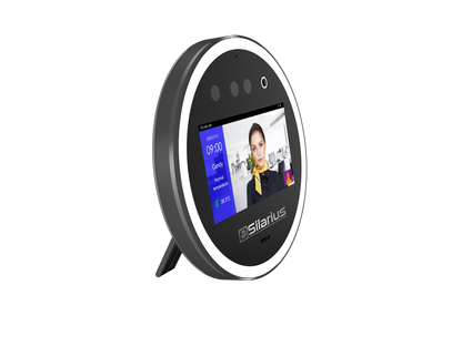 Silarius SIL‐ACCESSTEMP Smart Facial Time Attendance Access Control Terminal with Temperature Measurement , Employee time management Device (NDAA Compliant)