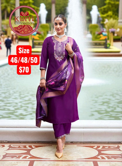 Malhar : Plus size Kurti sets