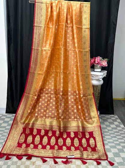 Chanderi silk saree