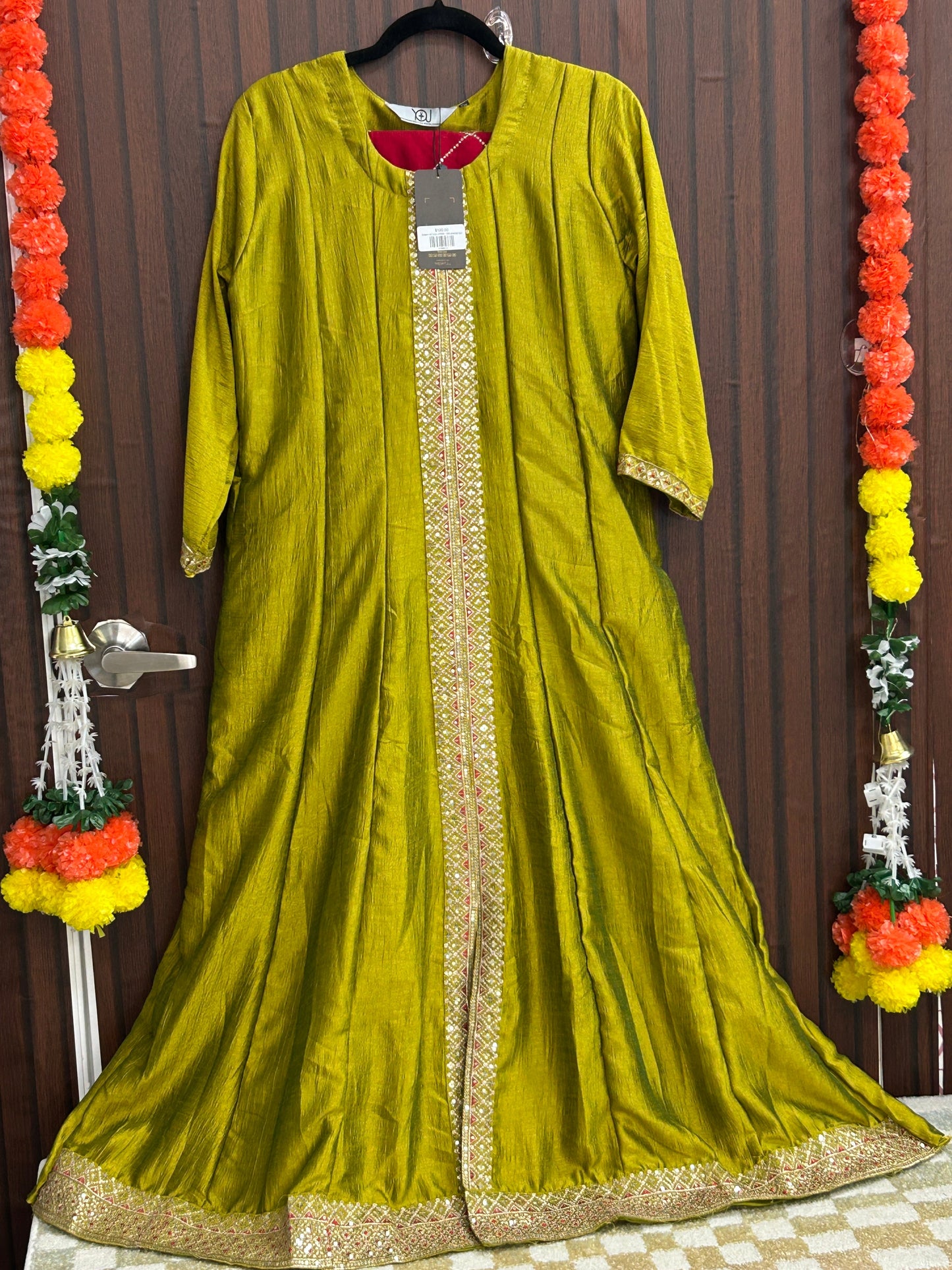 Silk anarkali suit