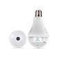 Silarius SIL-FISHBULB3MP 3MP WiFi, bulb fish-eye Camera,  app (IC See) , TF card, 2-Way Audio , app can switch bulb on - 1.29mm lens (SILVER COLOR)