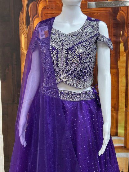 Purple lehenga Choli set