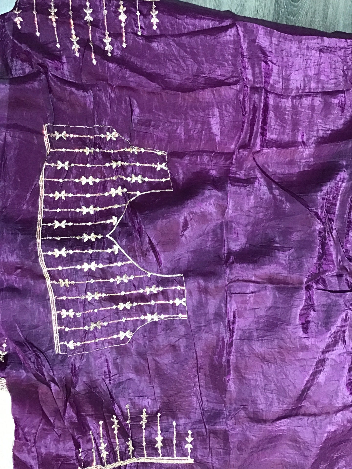 Crape silk saree