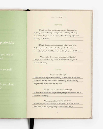 The Three Question Journal - Linen