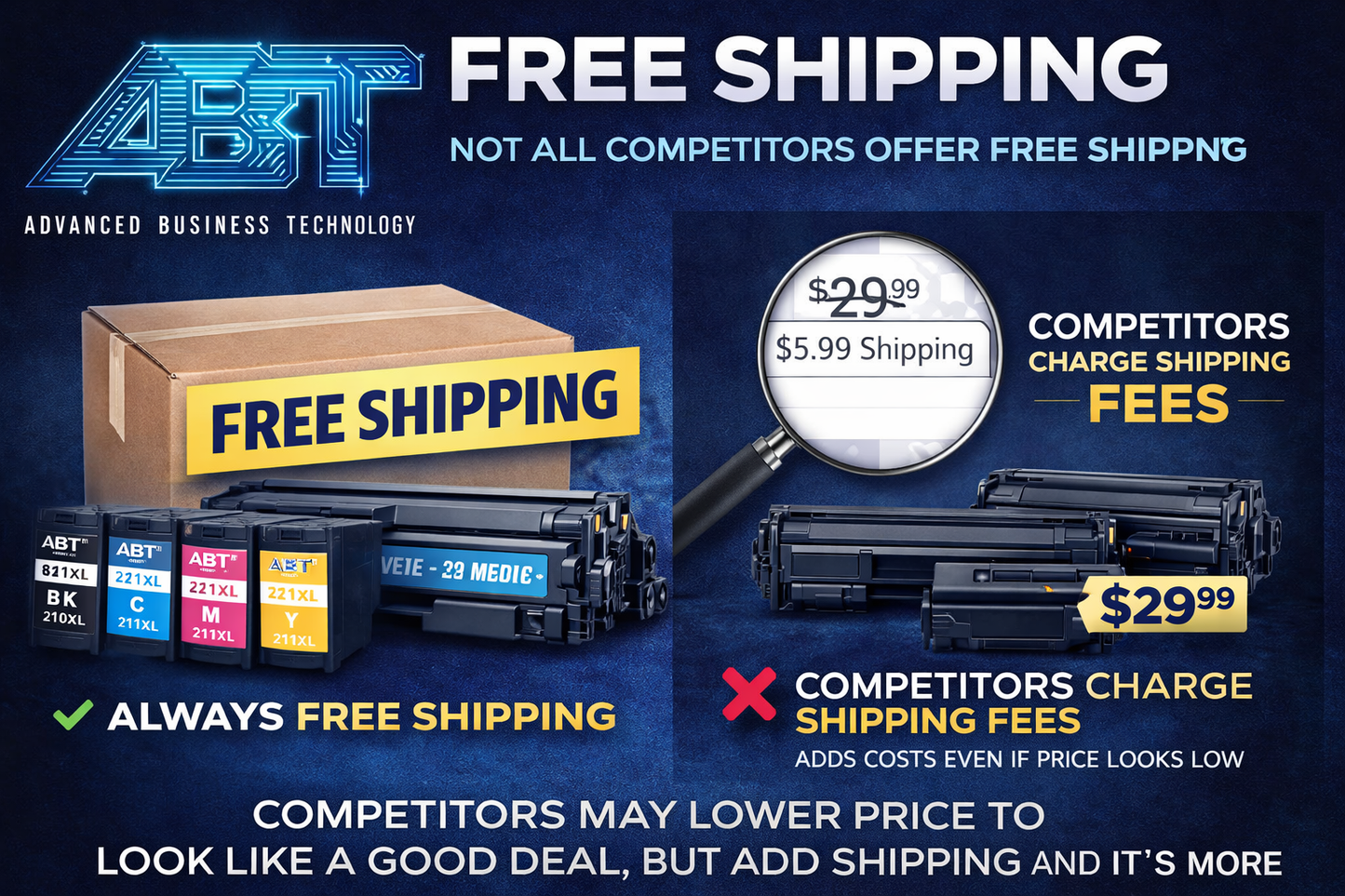 Compatible CF400X High Yield Black Toner Cartridge for HP Color LaserJet Pro M252 & M277 Series