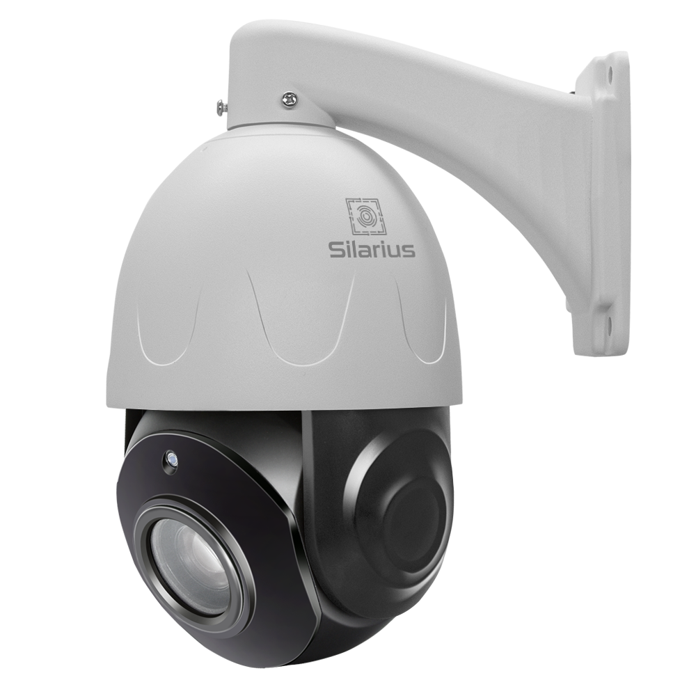 Silarius SIL-PTZ5MPX30AI 4.5" PTZ 5MP 5-150mm lens, High speed PTZ Dome, AI X30 Optical Zoom Outdoor Camera, built in Mic, ONVIF(NDAA Compliant)