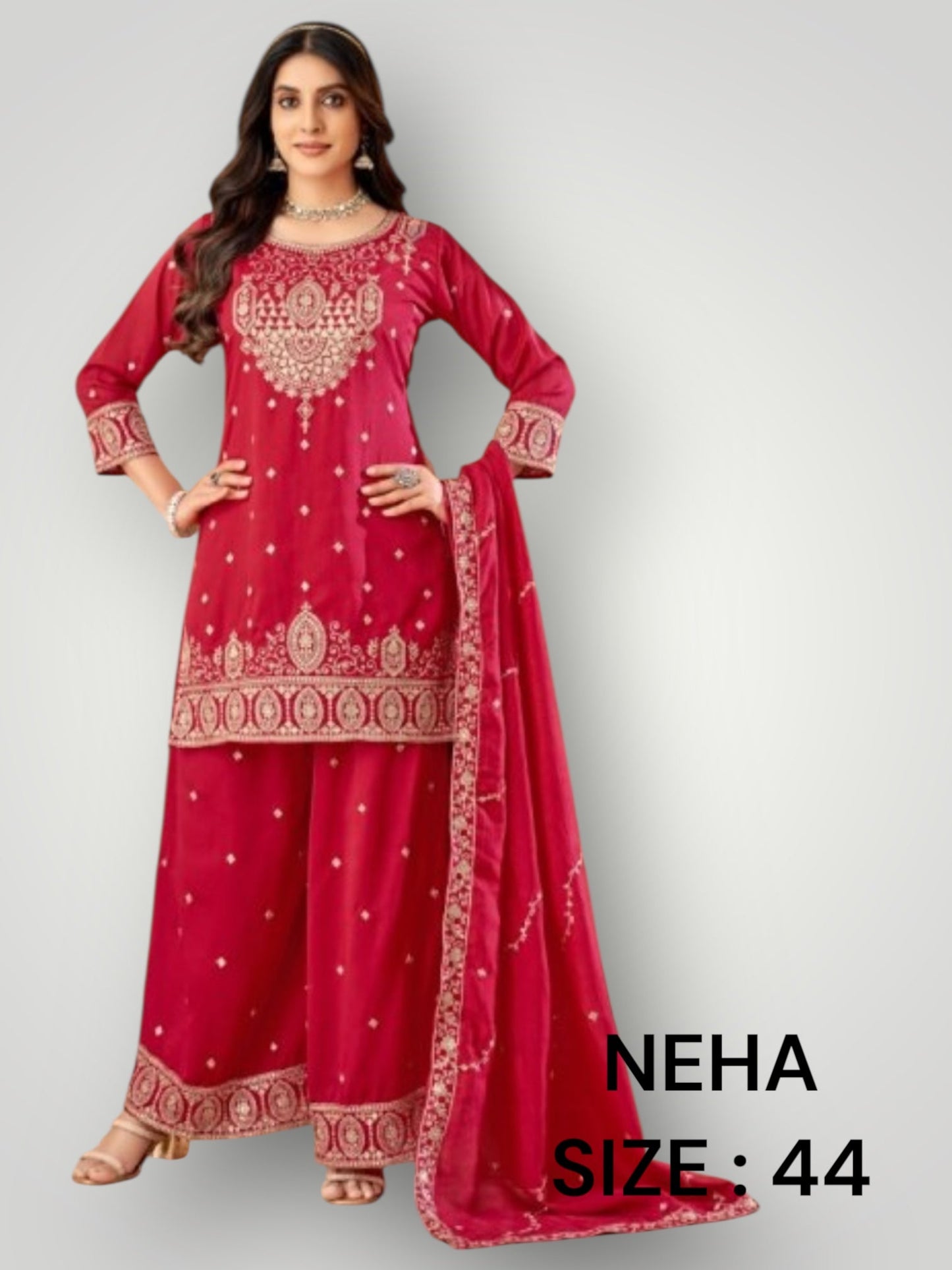 Neha : party wear sharara suit