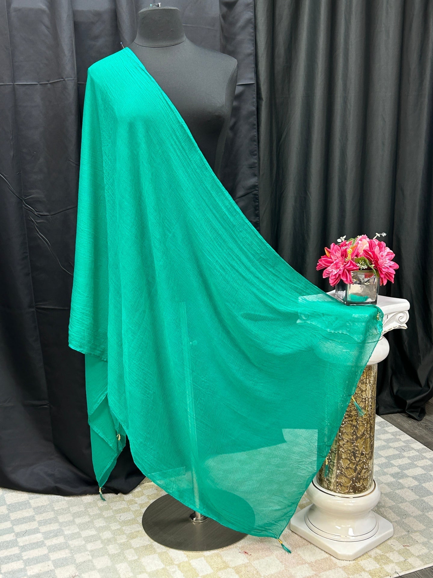 Chiffon green dupatta