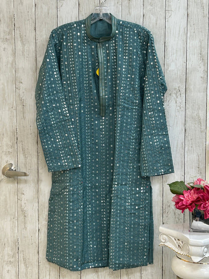 Mirror work kurta pajama set for men