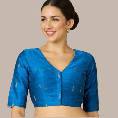Teal blue blouse