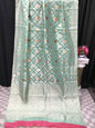Linen cotton saree