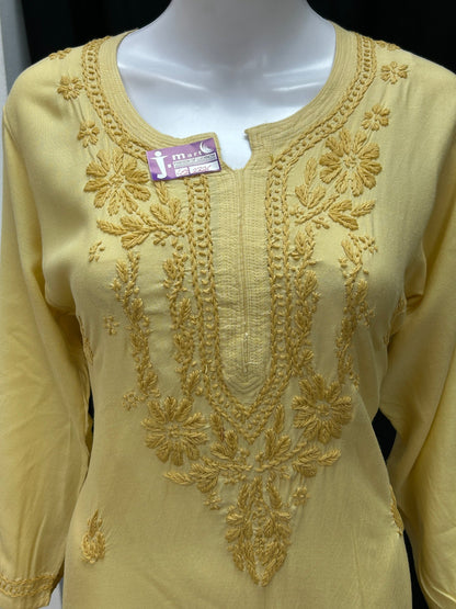 Rayon Chikankari kurti