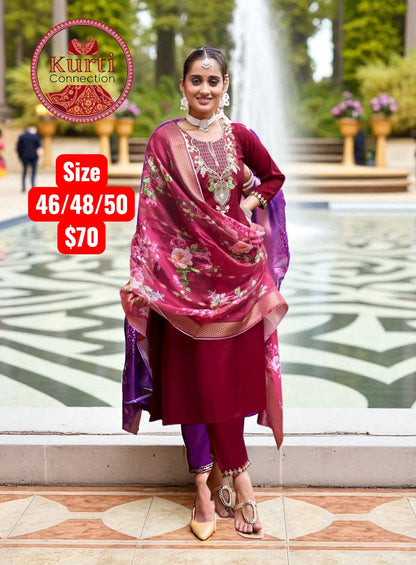 Malhar : Plus size Kurti sets