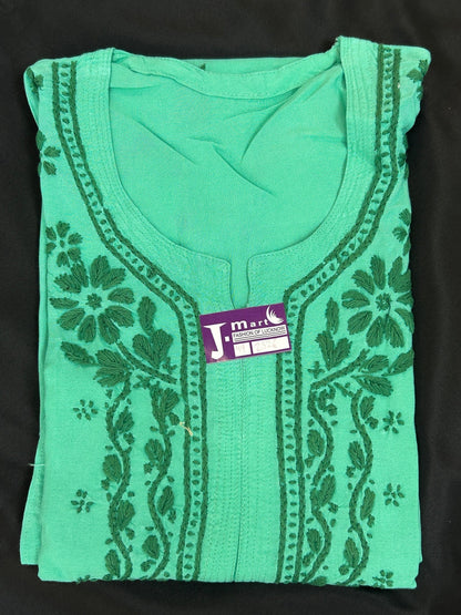 Rayon Chikankari kurti