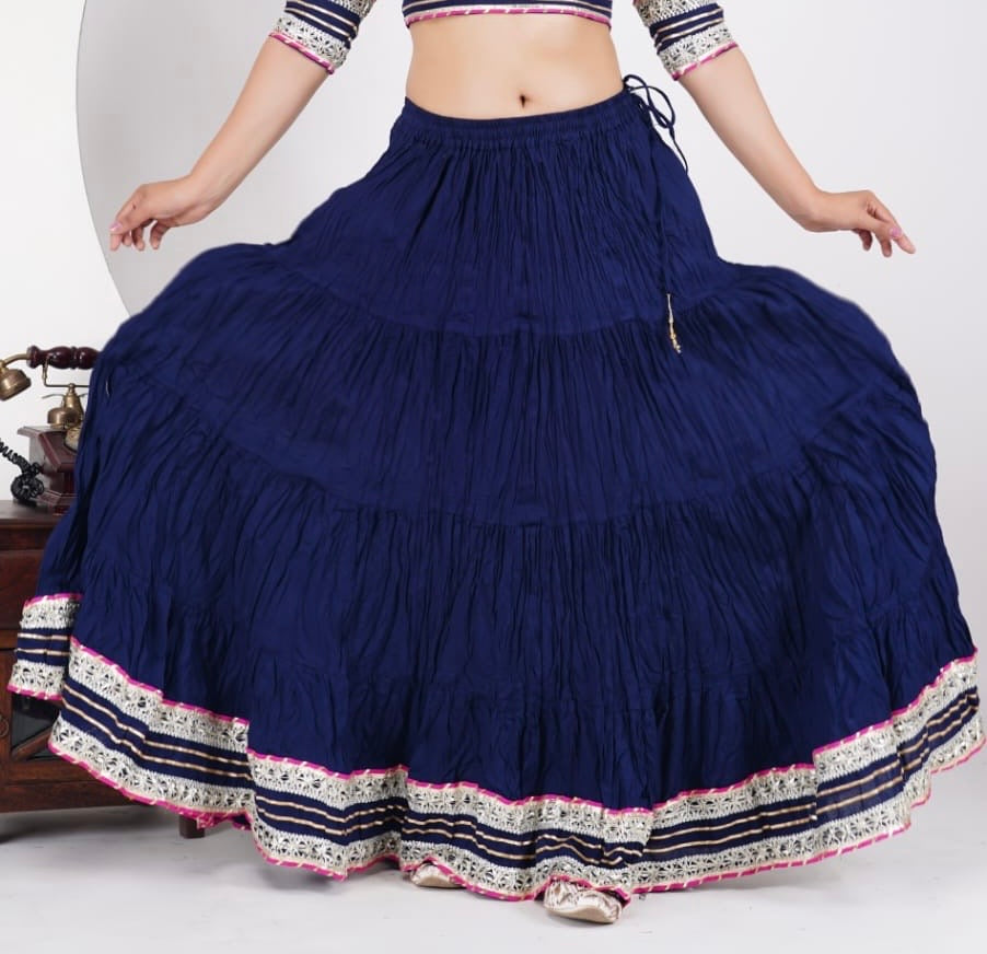 Cotton Lehenga Skirt - garba chaniya