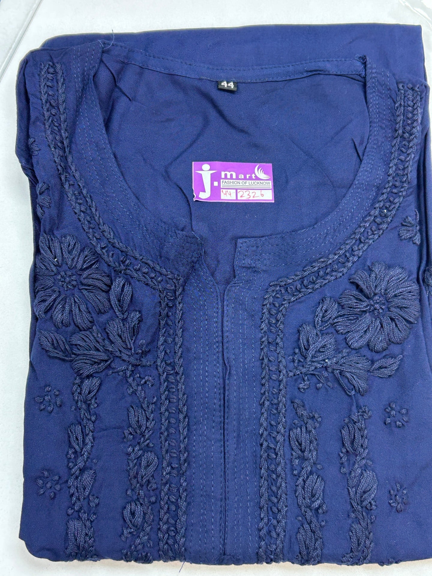 Rayon Chikankari kurti