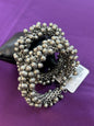 Bracelets : oxidized silver