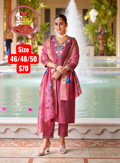 Malhar : Plus size Kurti sets