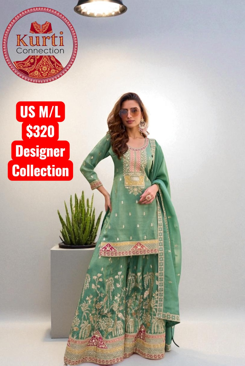 Gemini : Silk sharara sets