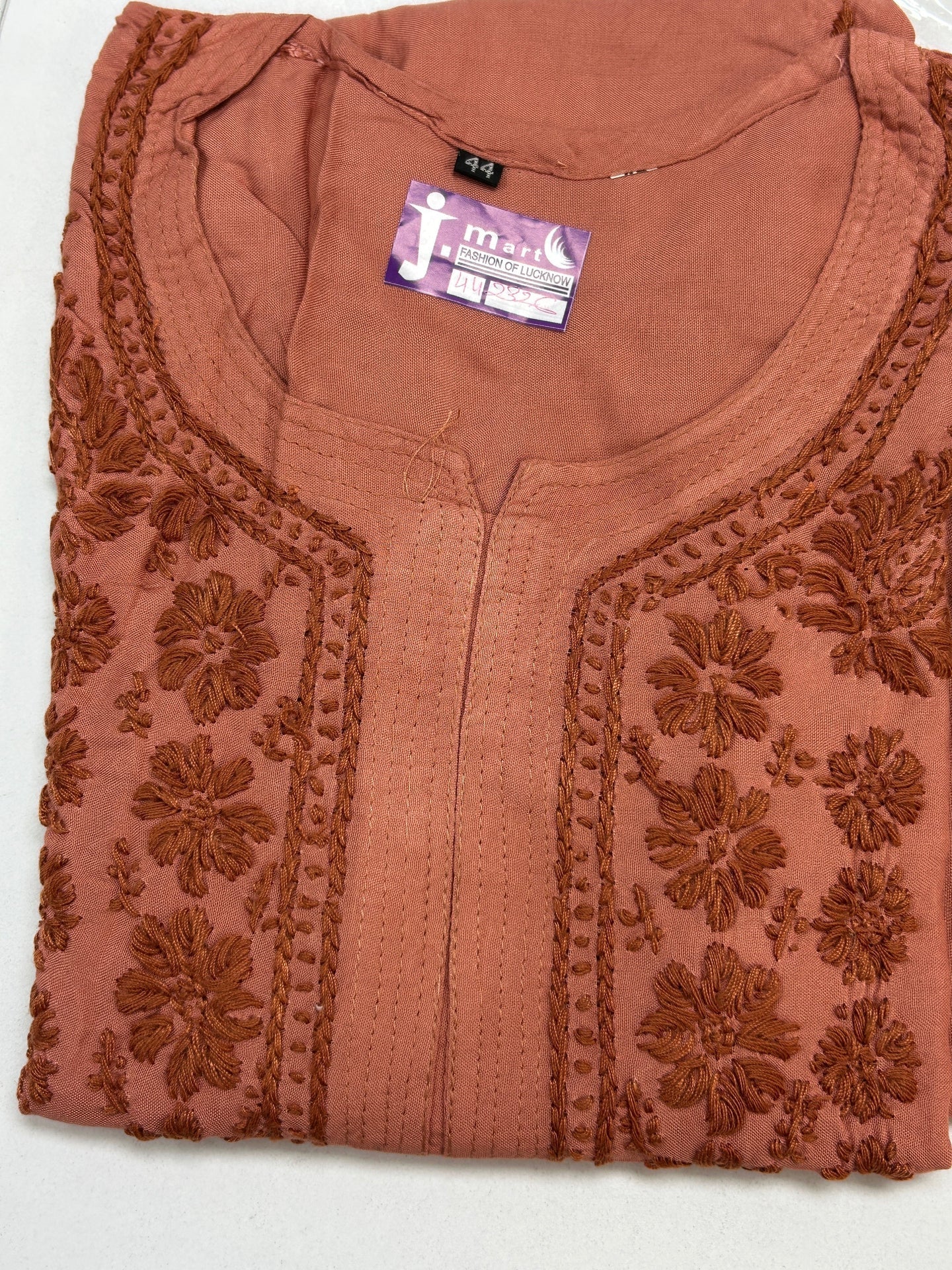Rayon Chikankari kurti