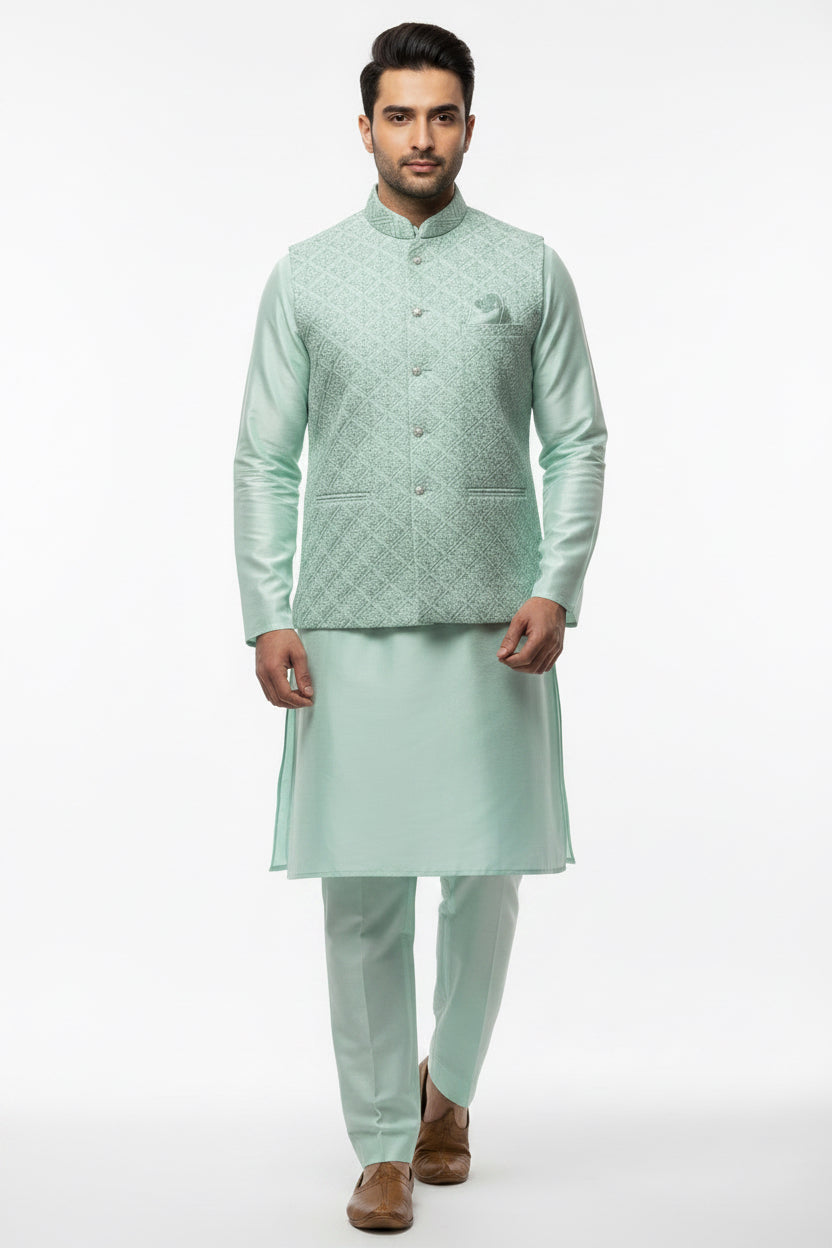 Silk Kurta pant set