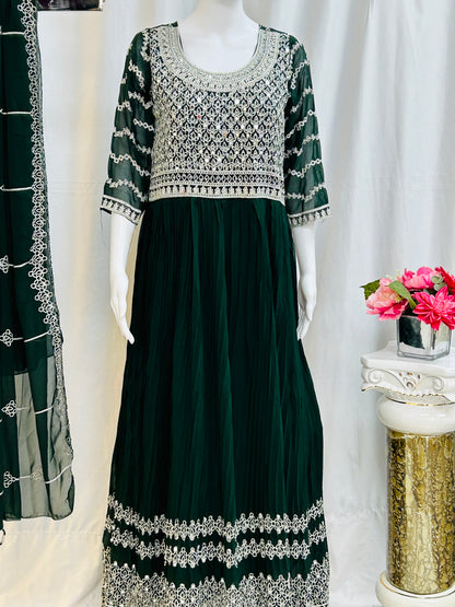 Georgette long kurti