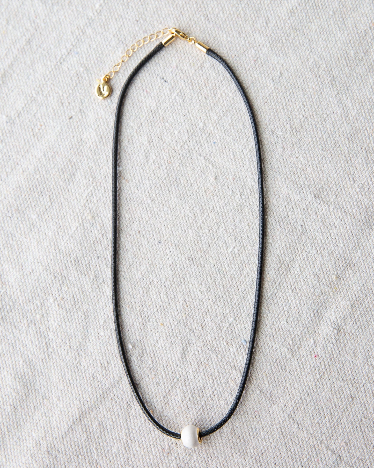 Pearl and Cord Necklace