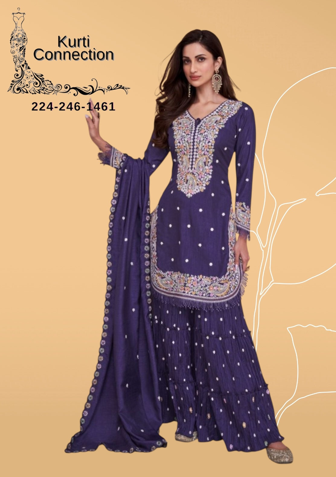 Party wear Sharara set