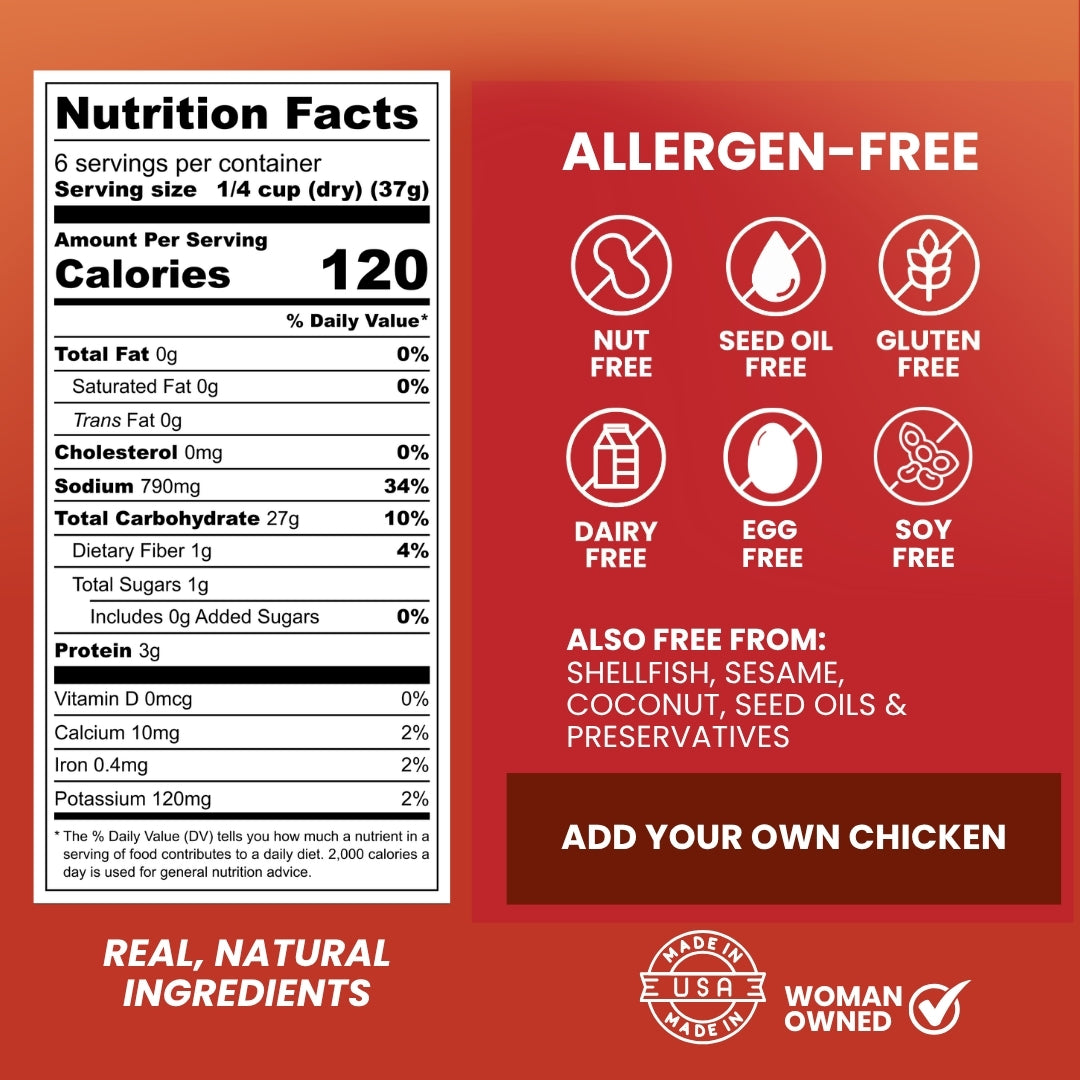 Chicken Biryani Kit - Top-9 Allergen-Free, Bold & Spicy, Serves 4–6