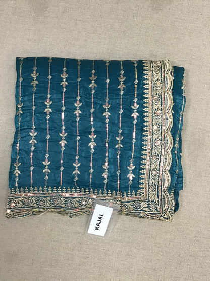 Crape silk saree