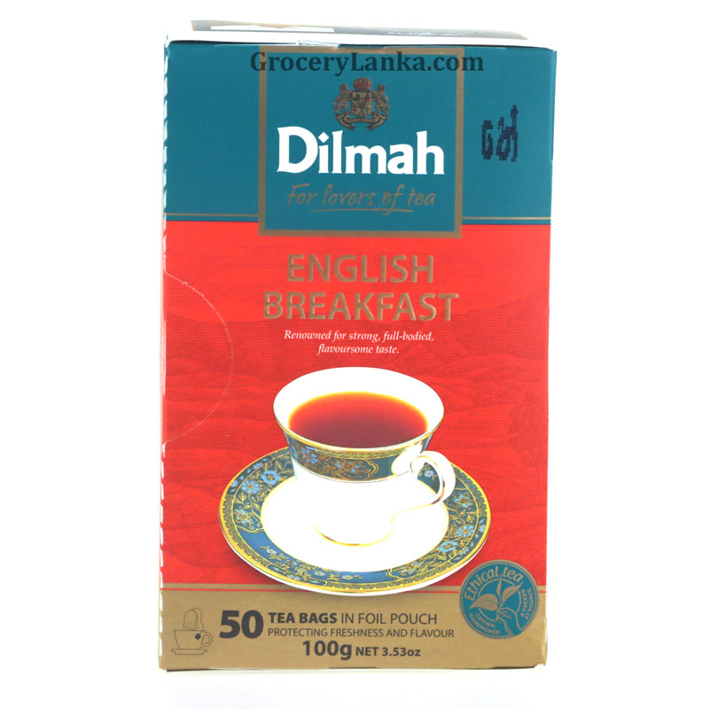 Dilmah English Breakfast Tea 50 Tea Bags 100g (3.53oz)