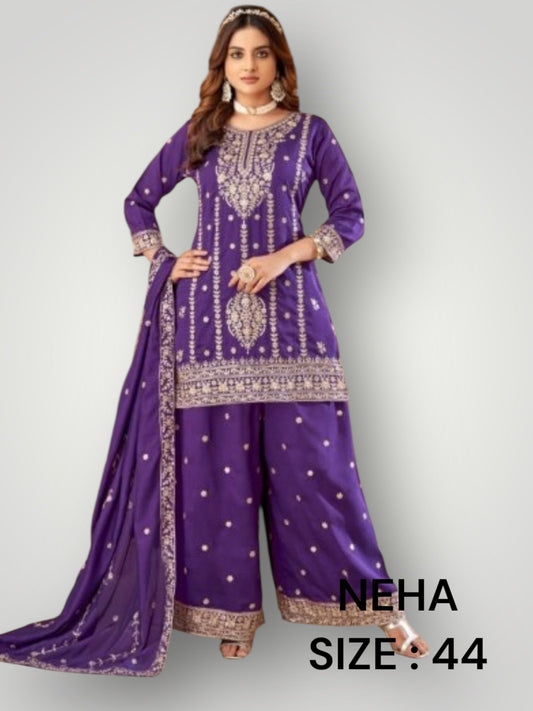 Neha : party wear sharara suit