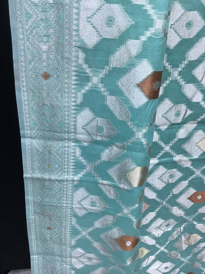 Linen cotton saree