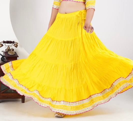 Cotton Lehenga Skirt - garba chaniya