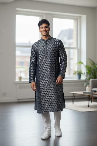 Men’s kurta pajama set : Jaquard cotton