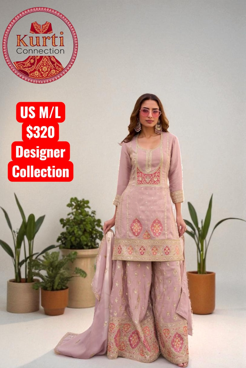 Gemini : Silk sharara sets