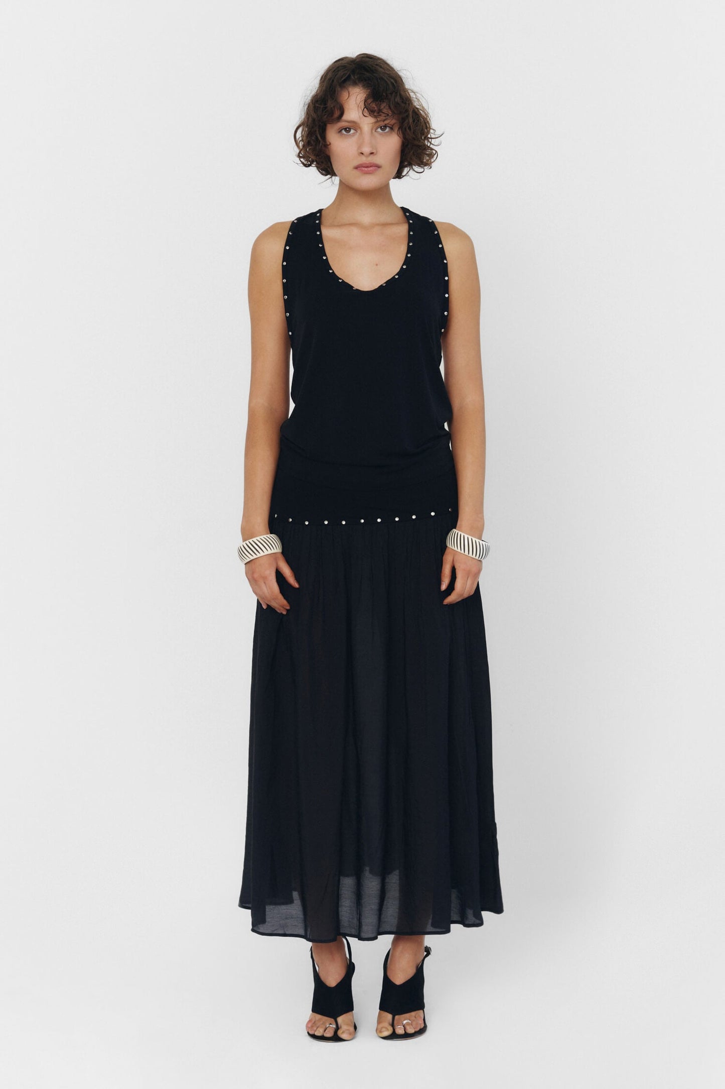 YUNA TANK TOP IN BLACK