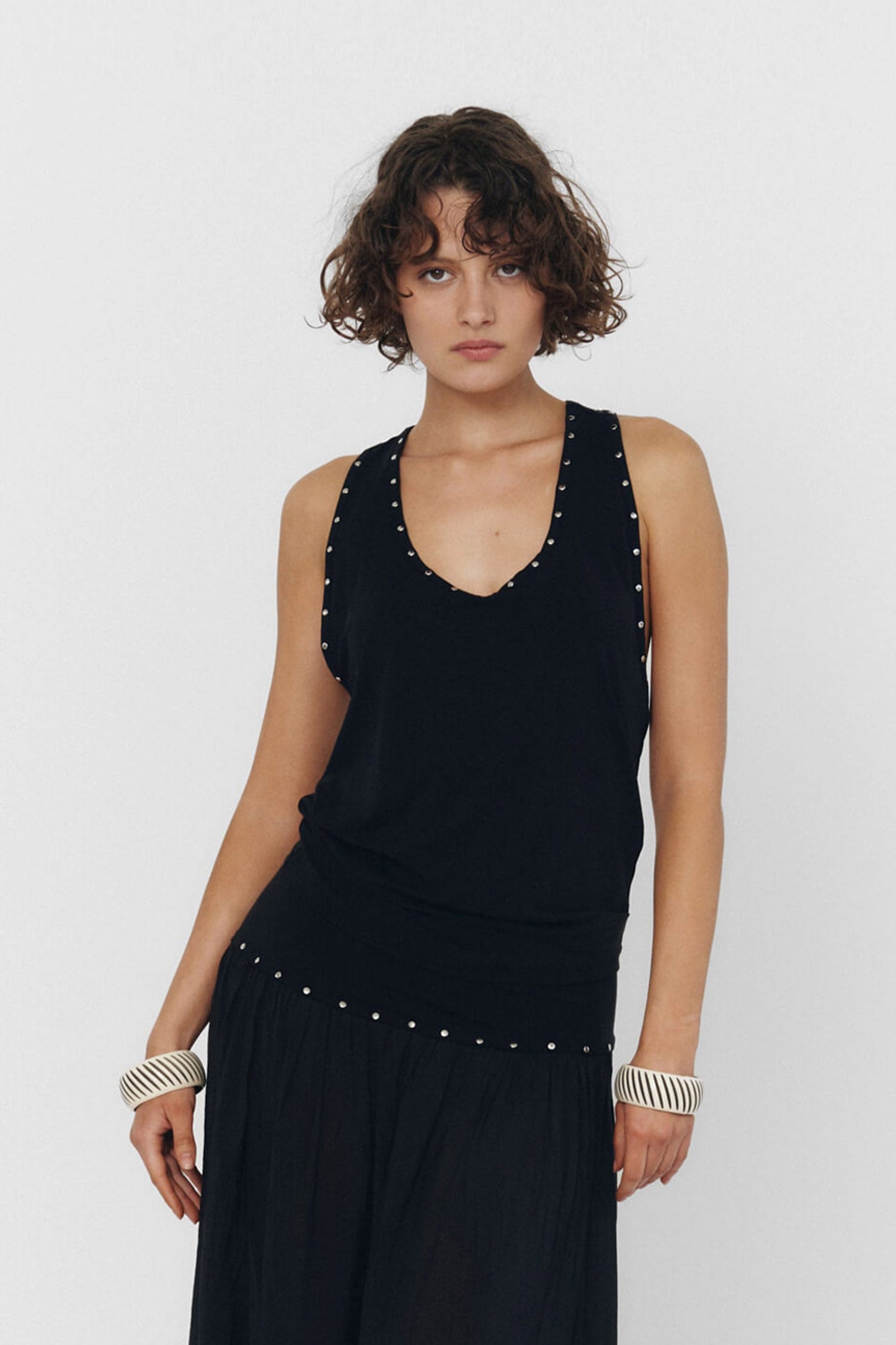 YUNA TANK TOP IN BLACK