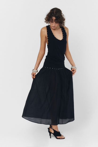 YUNA TANK TOP IN BLACK