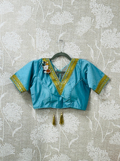 Light blue blouse